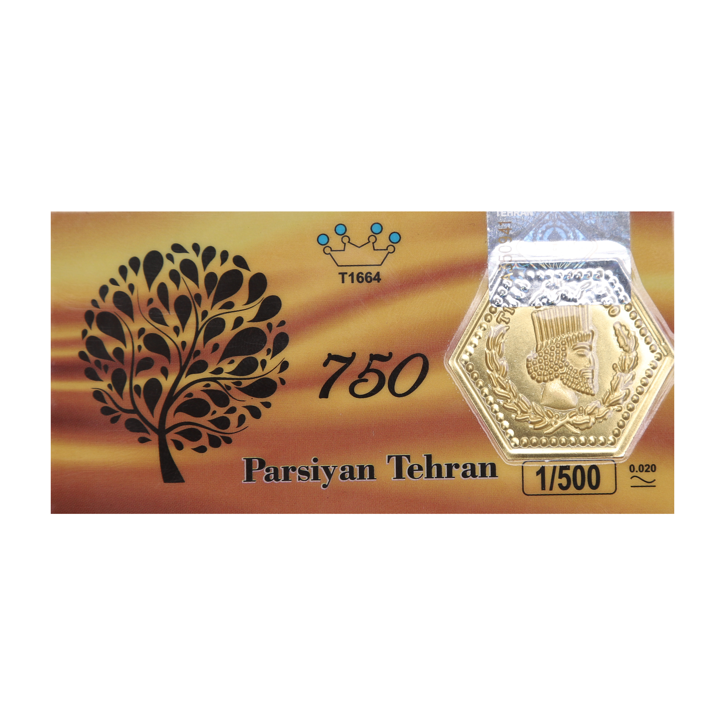 پلاک طلا 18 عیار پارسیان گوی گالری کد P1500
