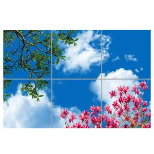 تایل سقفی آسمان مجازی مدل AZ32012 سایز 60*60 سانتی متر مجموعه 6 عددی