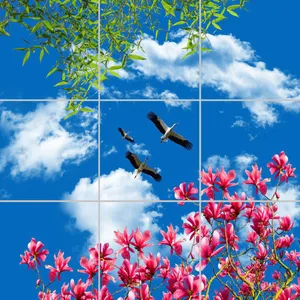 تایل سقفی آسمان مجازی مدل AZ33031 سایز 60*60 سانتی متر مجموعه 9 عددی