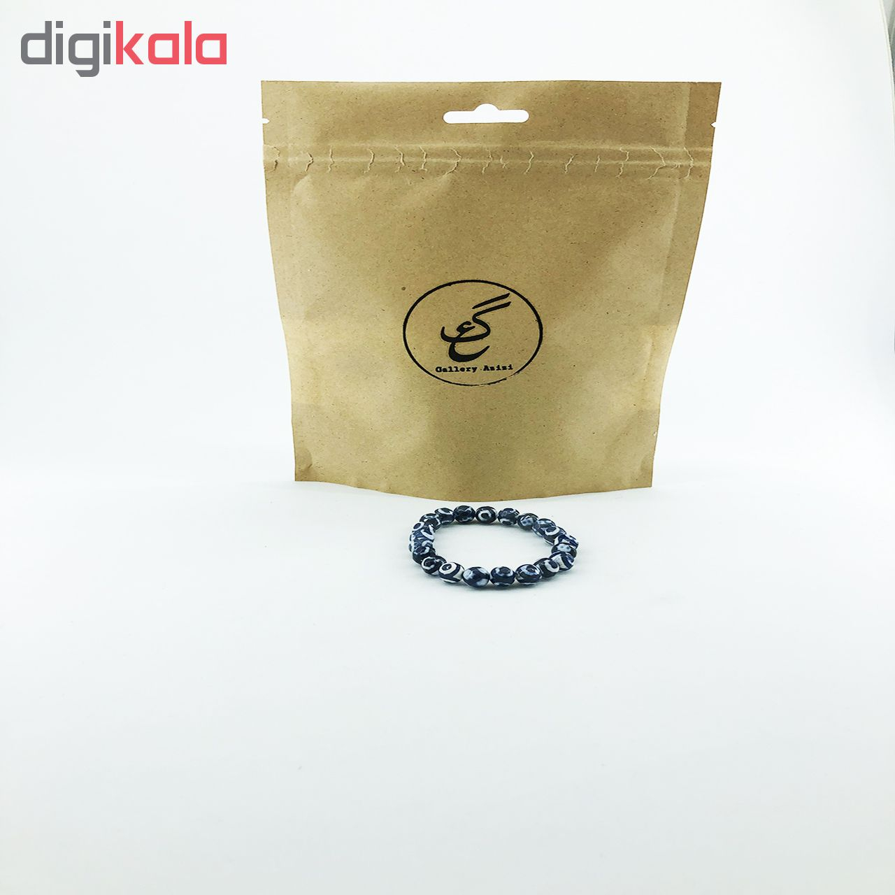 دستبند زنانه گالری عزیزی طرح چشم نظر مدل 98047