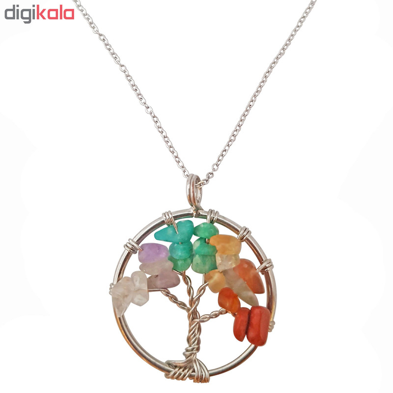 گردنبند زنانه طرح هفت چاکرا کد N102