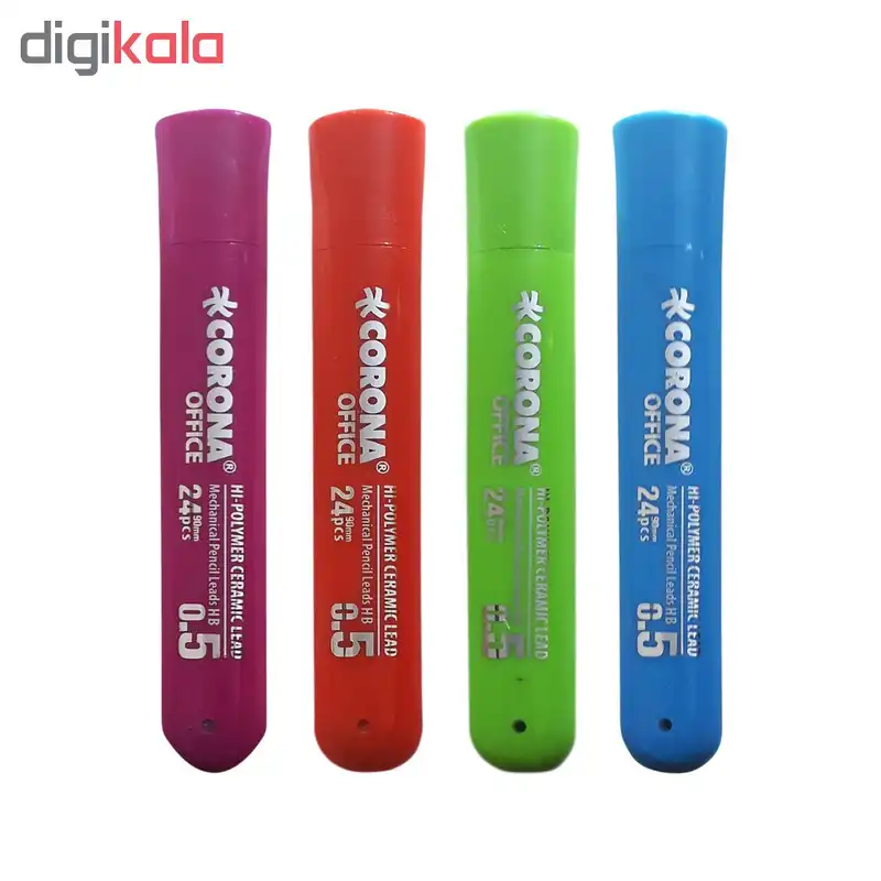 نوک مداد نوکی 0.5 میلی متری کرونا مدل OFFICE کد 51 بسته 4 عددی