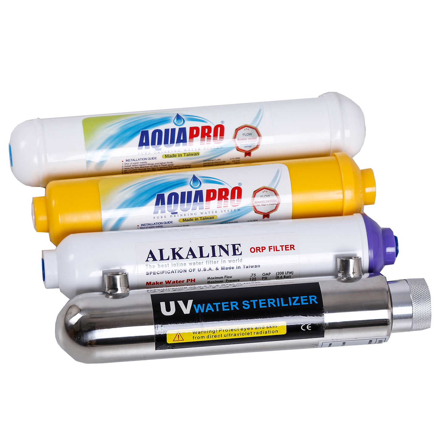 فیلتر دستگاه تصفیه کننده آب خانگی مدل UV-ORP-4 مجموعه 4 عددی