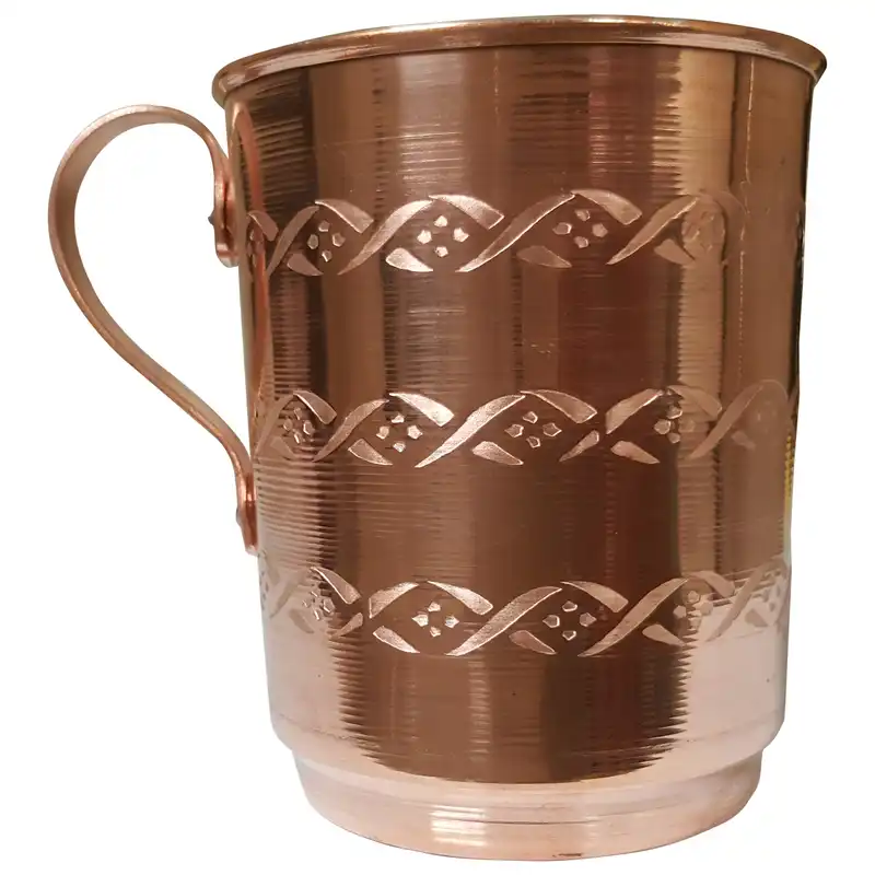 لیوان مسی اثر جمال عباسی مدل راسته کد ZH124