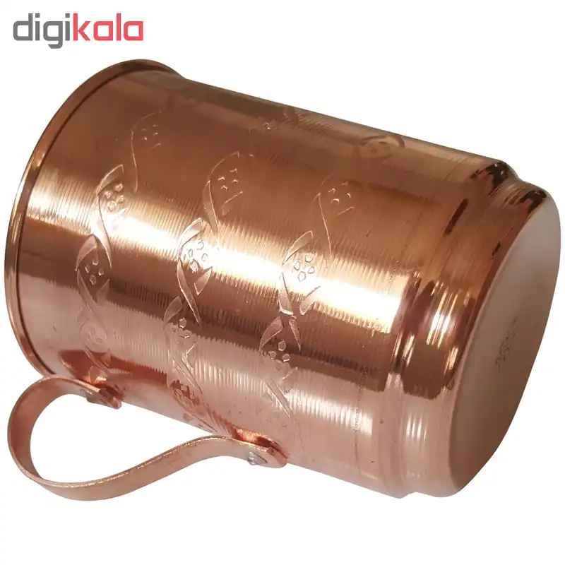 لیوان مسی اثر جمال عباسی مدل راسته کد ZH124