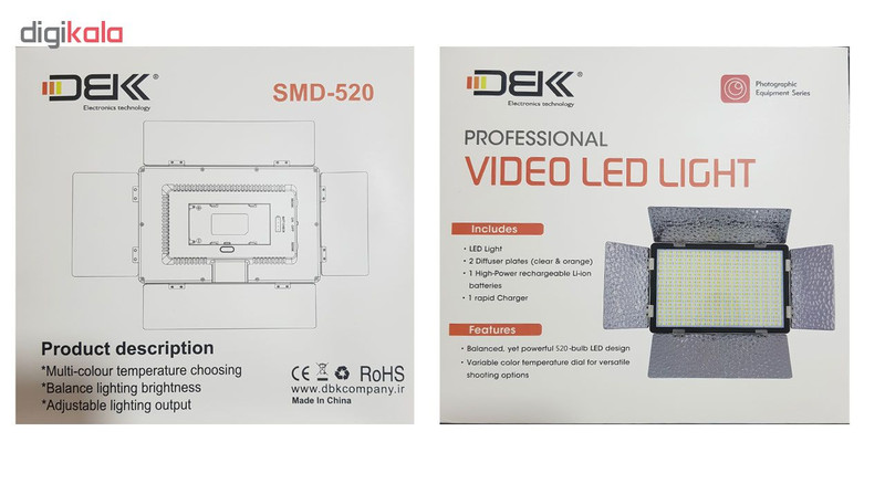 نور ثابت ال ای دی دی بی کی مدل SMD-520 3