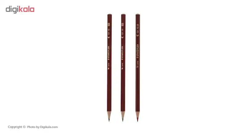 مداد مشکی و قرمز استدلر مدل Camel بسته 3 عددی