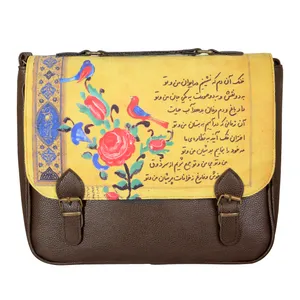کیف چرمی مدل گل و مرغ کد CL