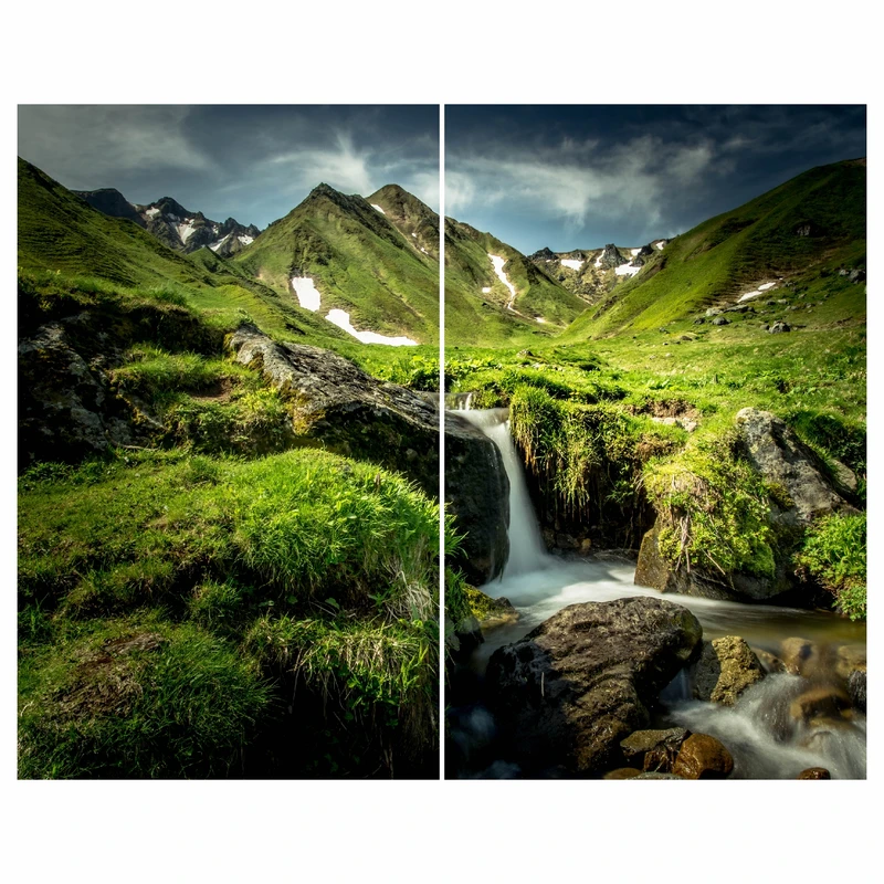 استیکر شیشه طرح طبیعت بسته 2 عددی