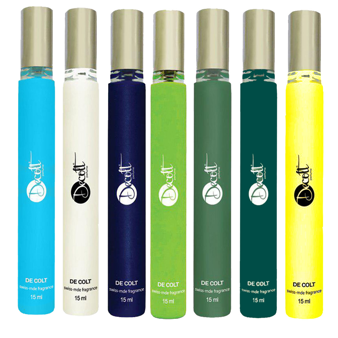 عطر جیبی دکلت مدل 166 حجم 15 میلی لیتر مجموعه 7 عددی