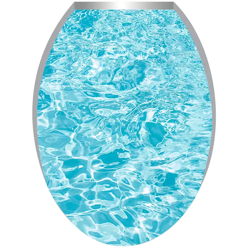 استیکر توالت فرنگی طرح دریا