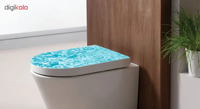 استیکر توالت فرنگی طرح دریا