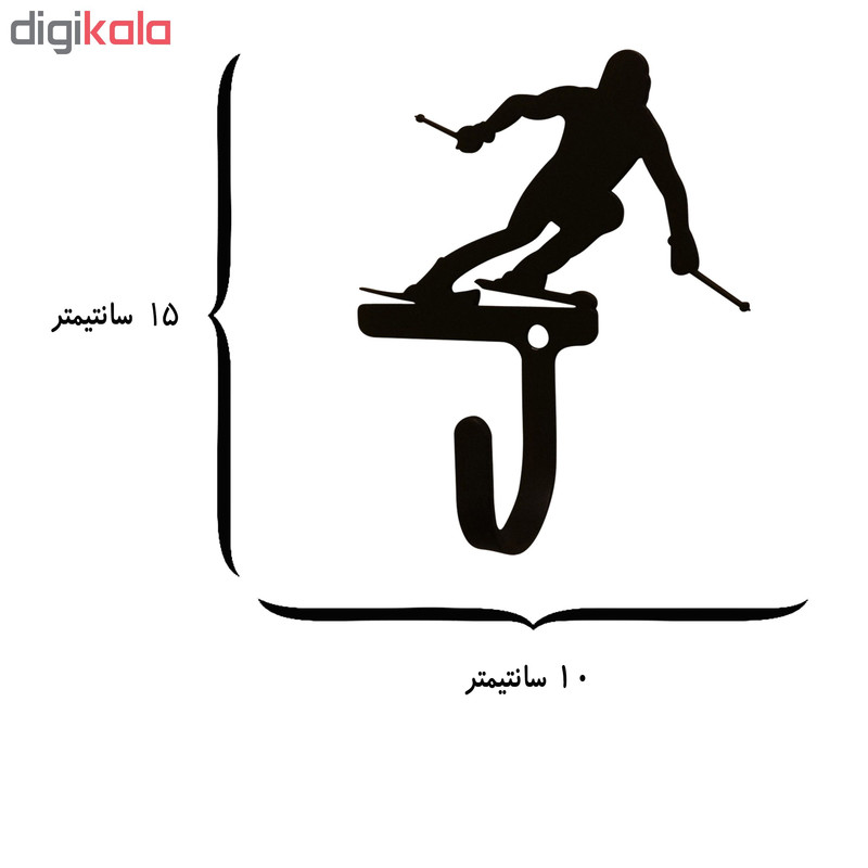 آویز لباس طرح اسکی کد KMA38 آویز لباس طرح اسکی کد KMA38