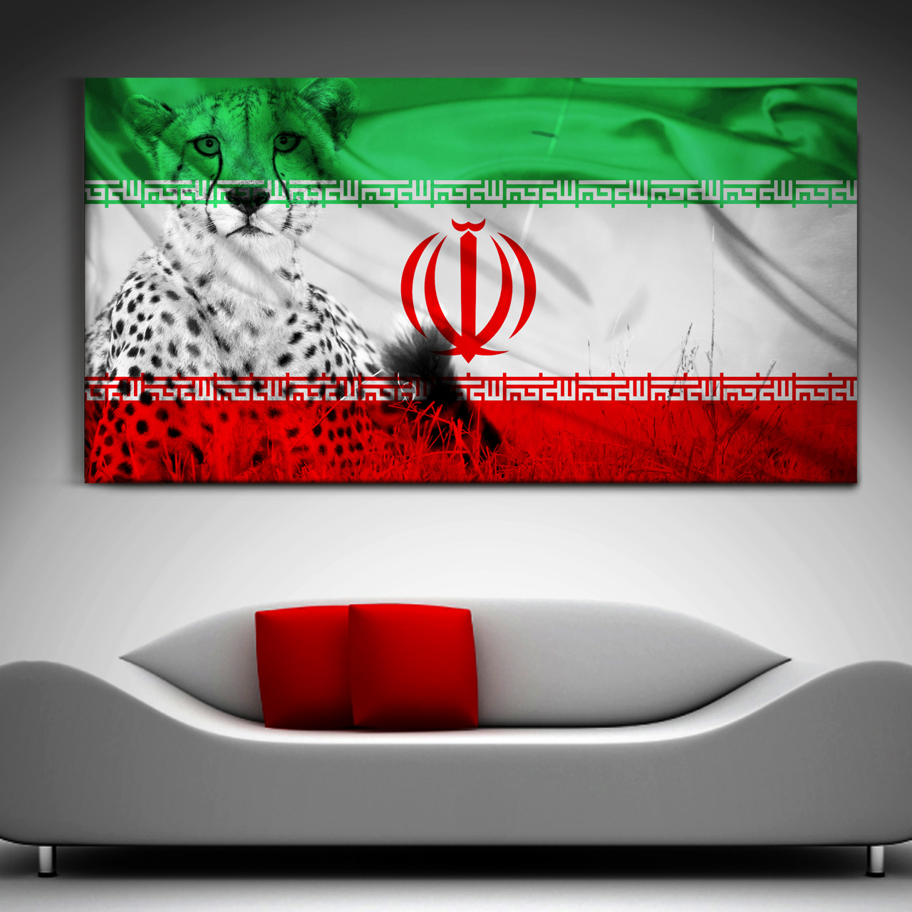 تابلو بوم مدل پرچم طرح ایران کد TiA264
