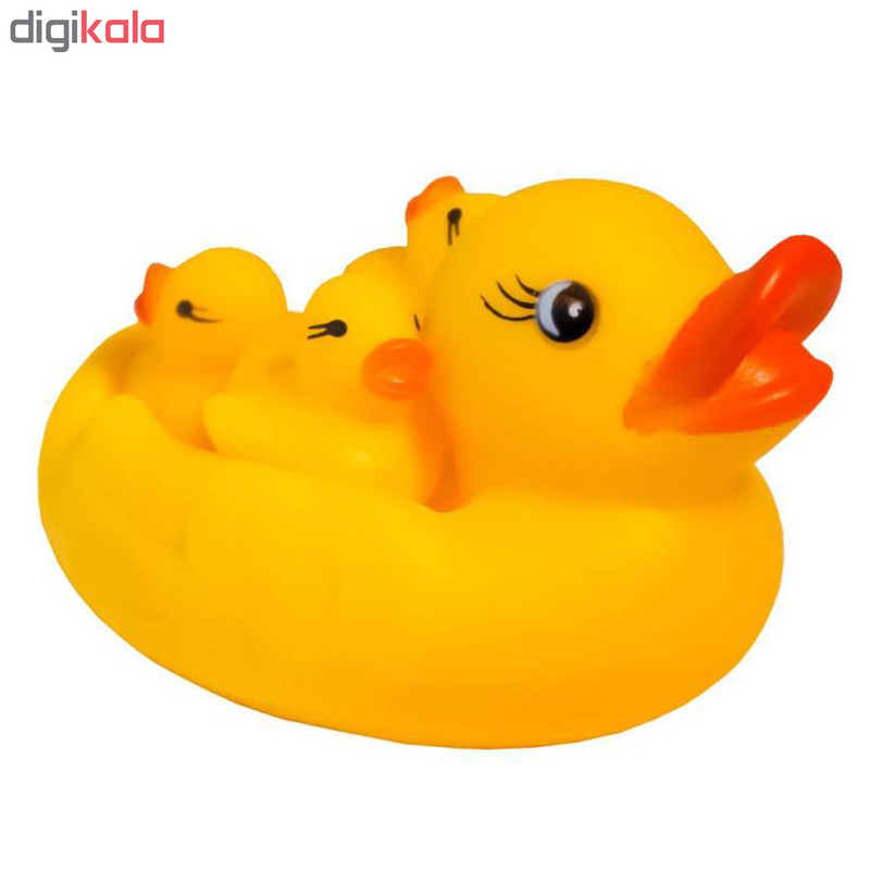 عروسک حمام طرح اردک کد 6_2101 مجموعه 4 عددی
