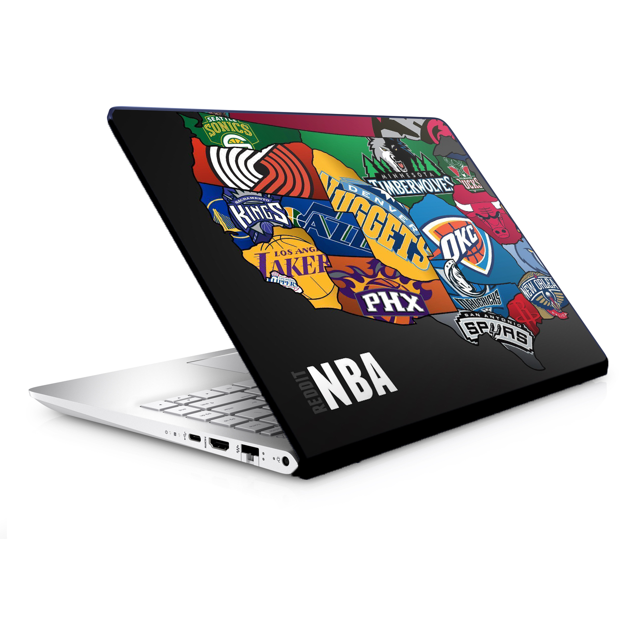 استیکر لپ تاپ طرح بسکتبال مدل TIE108 مناسب برای لپ تاپ 15.6 اینچ