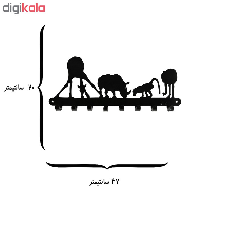 آویز لباس ملو مدل آفریقا کد KMH98