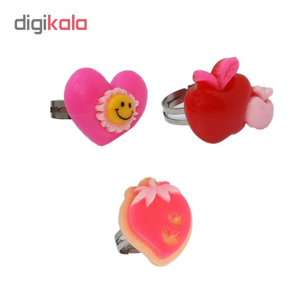 انگشتر دخترانه کد 023 مجموعه 3 عددی انگشتر دخترانه کد 023 مجموعه 3 عددی