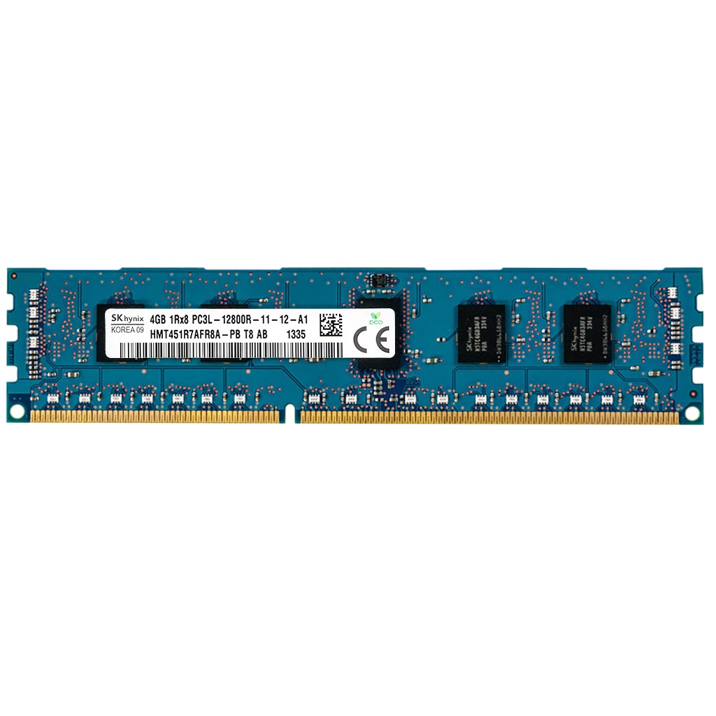 رم سرور DDR3 تک کاناله 1600 مگاهرتز CL12 اس کی هاینیکس مدل HMT451R7AFR8A-PB ظرفیت 4 گیگابایت