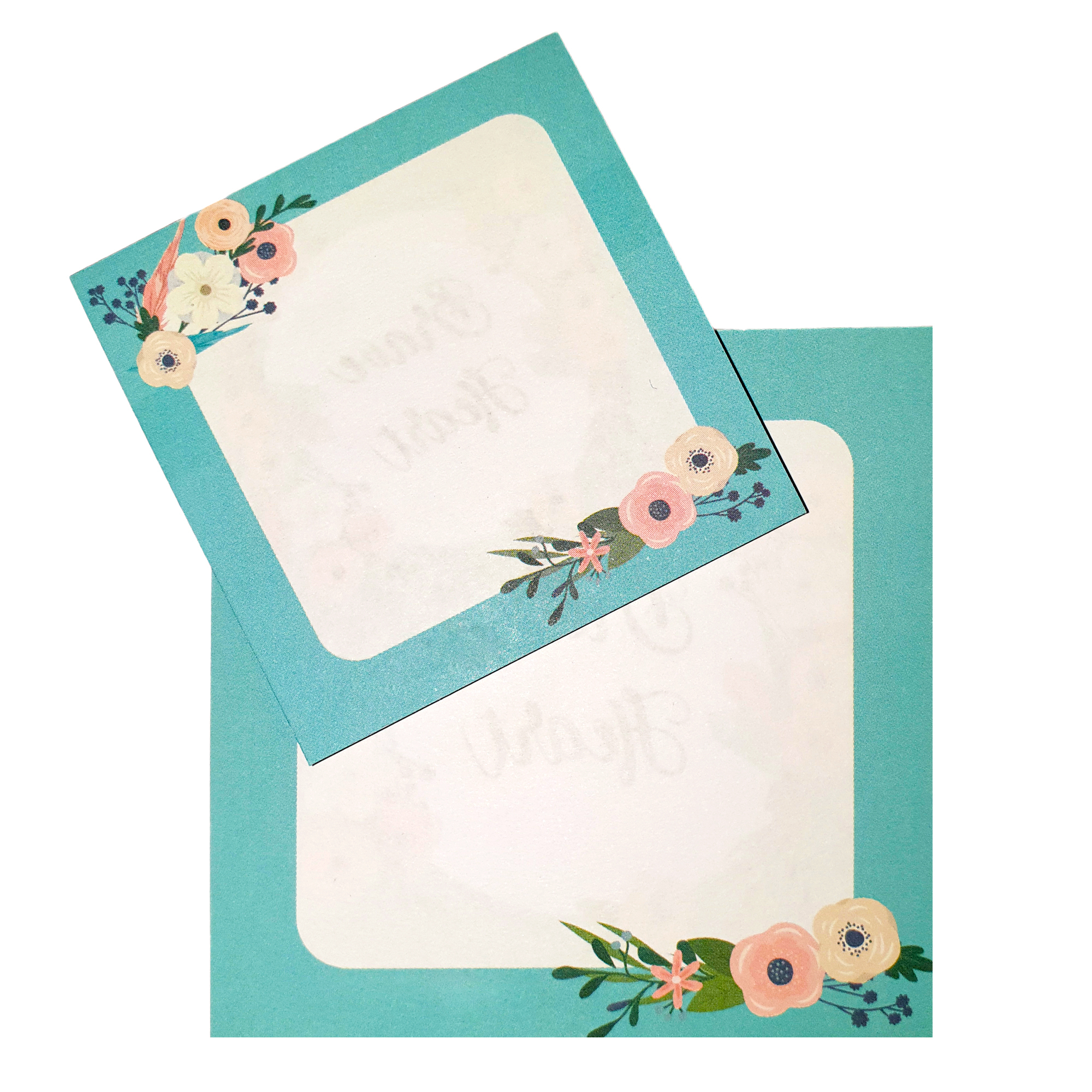 کاغذ یادداشت طرح Flowers کد 113 مجموعه دو عددی