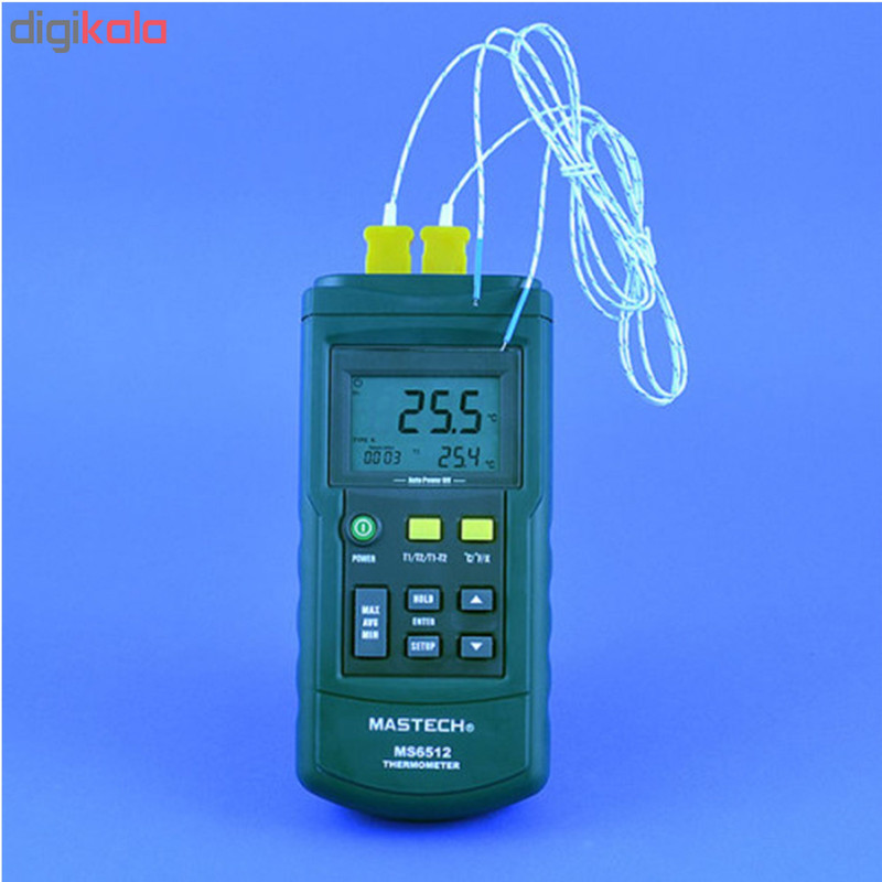 ترمومتر دوکاناله مستک مدل MS-6512 ترمومتر دوکاناله مستک مدل MS-6512