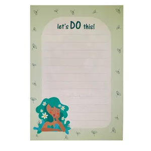 کاغذ یادداشت طرح Green Girl مدل Lets do this  کد 110