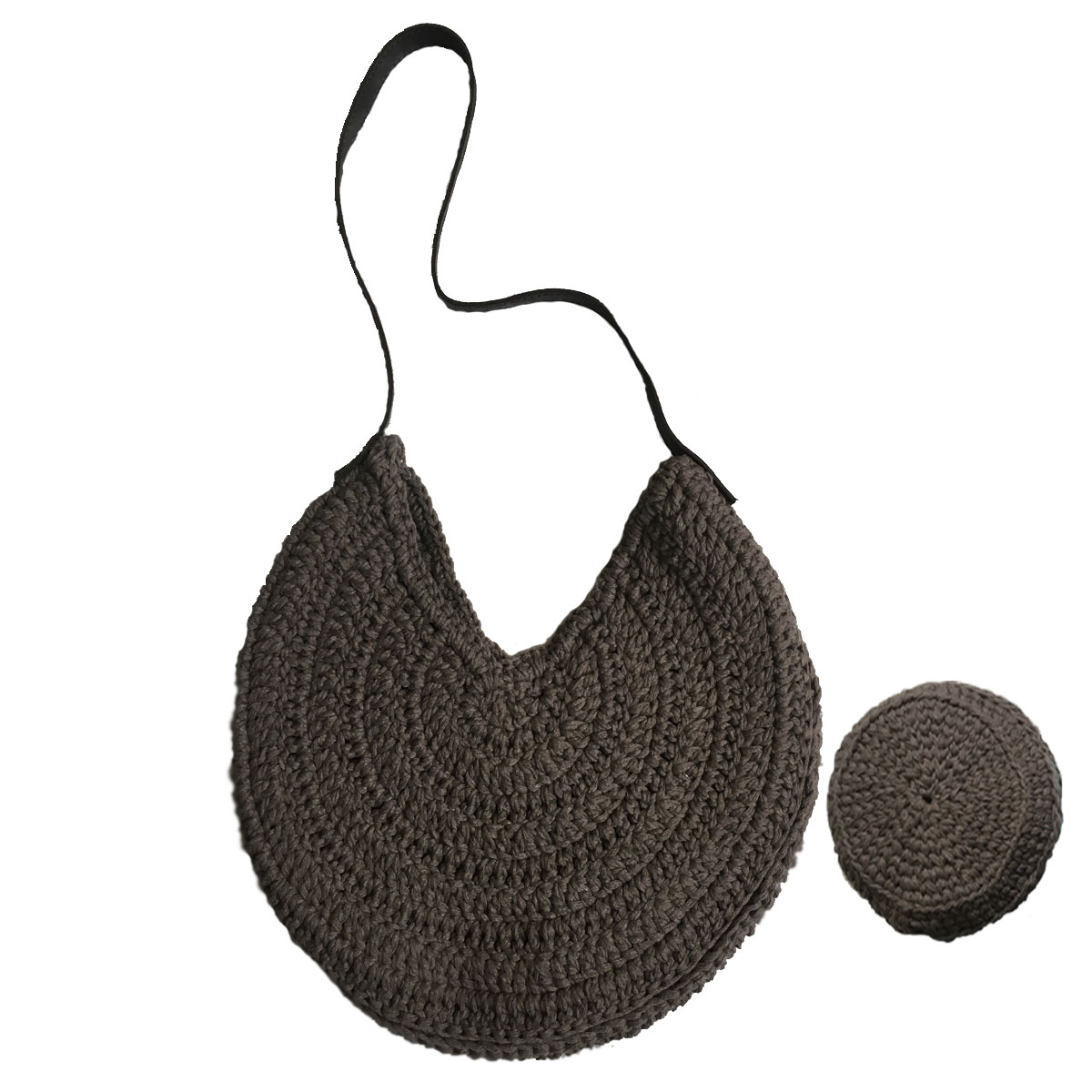 ست کیف رودوشی وآرایش قلاب بافی مدل ل110