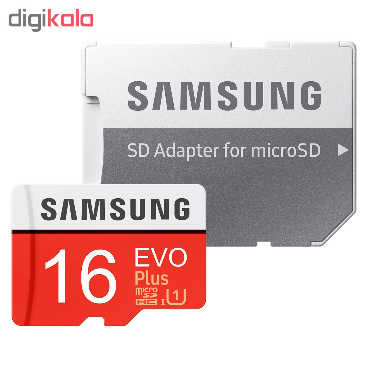 کارت حافظه microSDHC سامسونگ مدل Evo Plus کلاس 10 استاندارد UHS-I U1 سرعت 95MBps ظرفیت 16 گیگابایت به همراه آداپتور SD