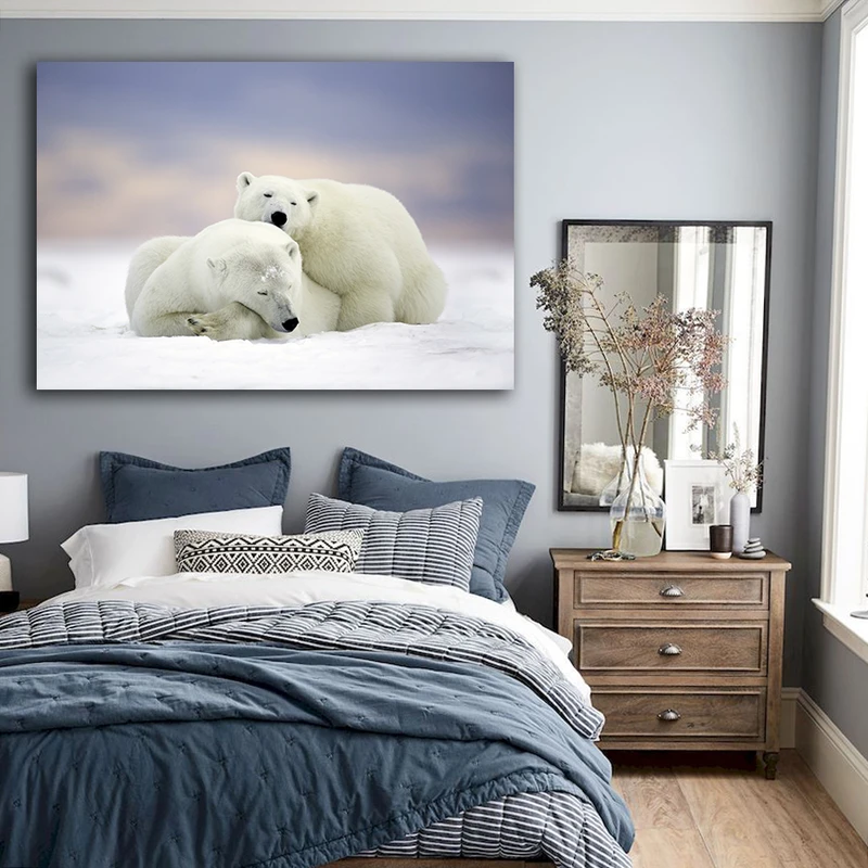 تابلو شاسی طرح خرس های قطبی کد 353