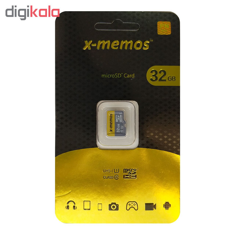 کارت حافظه microSDHC ایکس-مموس کلاس 10 استاندارد UHS-I U1 سرعت 30MBps ظرفیت 32 گیگابایت