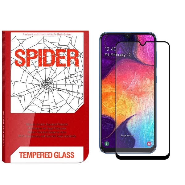 محافظ صفحه نمایش اسپایدر مدل S-FG002 مناسب برای گوشی موبایل سامسونگ Galaxy A50 محافظ صفحه نمایش اسپایدر مدل S-FG002 مناسب برای گوشی موبایل سامسونگ Galaxy A50