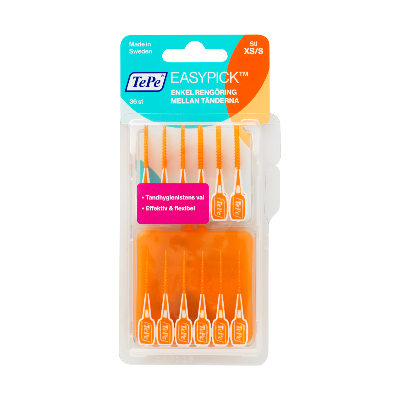 مسواک بین دندانی ته‌په مدل EasyPick سایز XS/S بسته 36 عددی