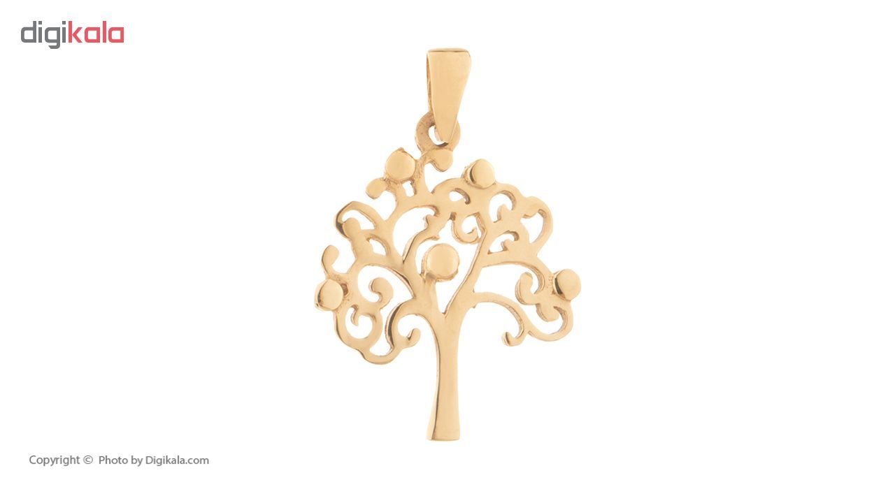 آویز گردنبند طلا 18 عیار زنانه طرح درخت کد 18932