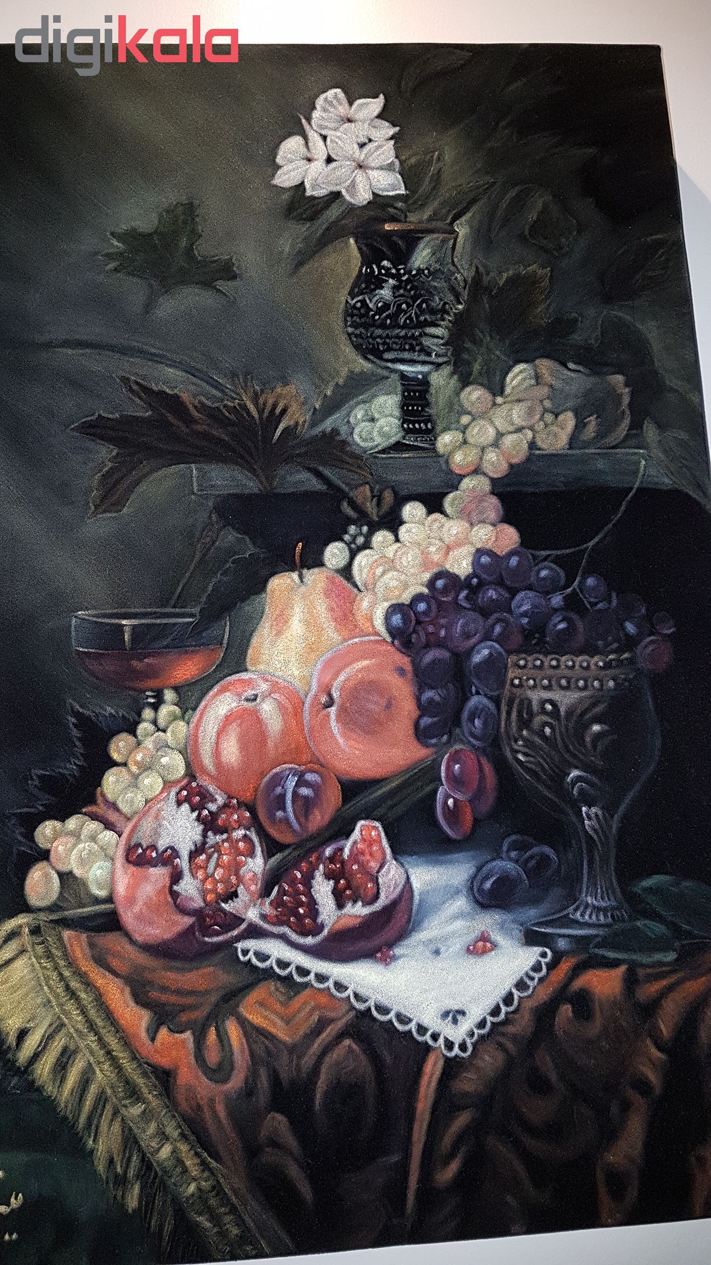 تابلو نقاشی رنگ روغن روی جیر بوم دیپ طرح میوه کد LTB-003
