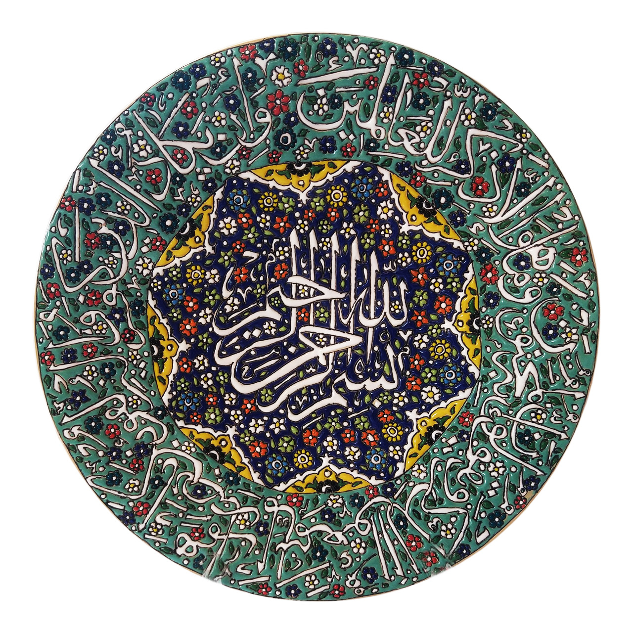 بشقاب میناکاری طرح وان یکاد کد M220