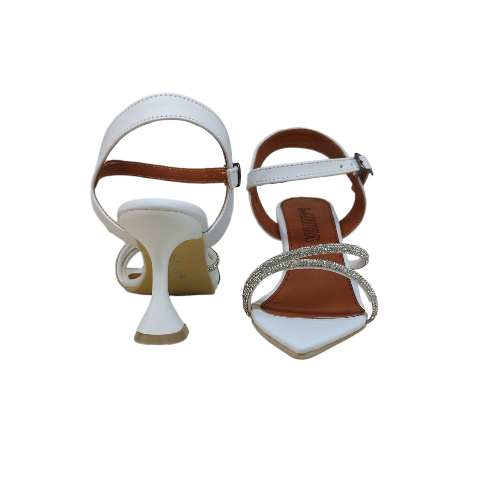 صندل زنانه مدل فرشـــــــــته بیاله نگینی رنگ سبز -  - 20