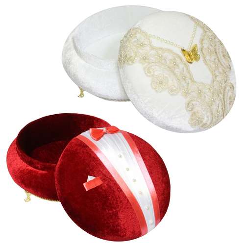 جعبه هدیه طرح عروس و داماد مدل B126 مجموعه 2 عددی