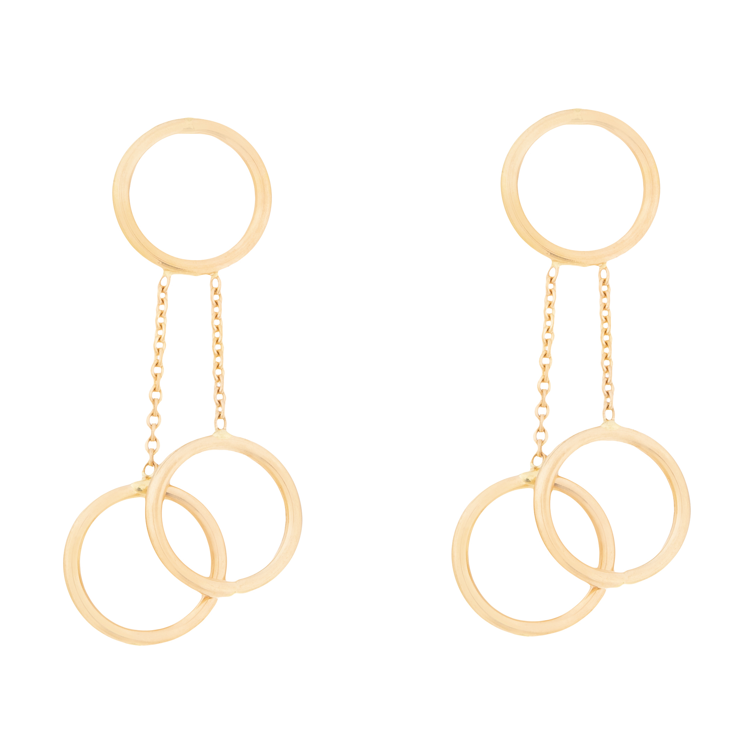 گوشواره طلا 18 عیار زنانه میو استار مدل EG150