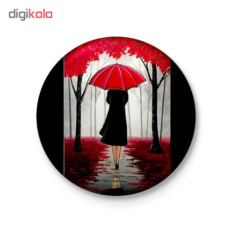 پیکسل طرح دختری در باران