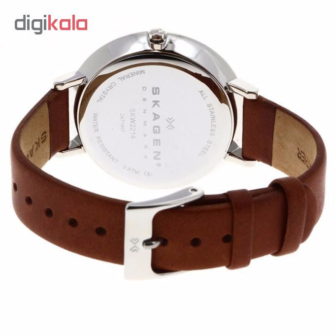 ساعت مچی عقربه ای زنانه اسکاژن دانمارک مدل SKW2214 -  - 3