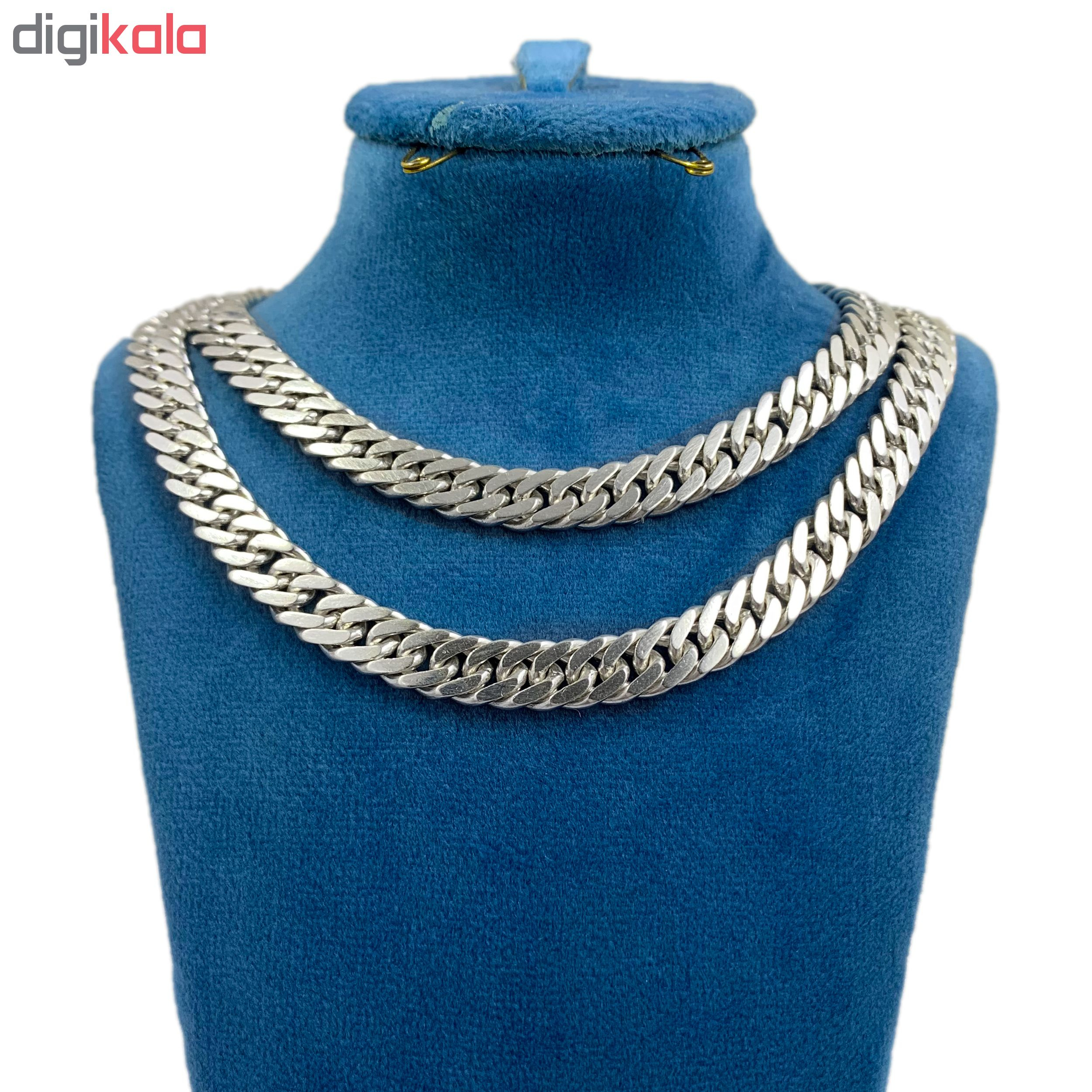 زنجیر نقره مردانه مدل H-111