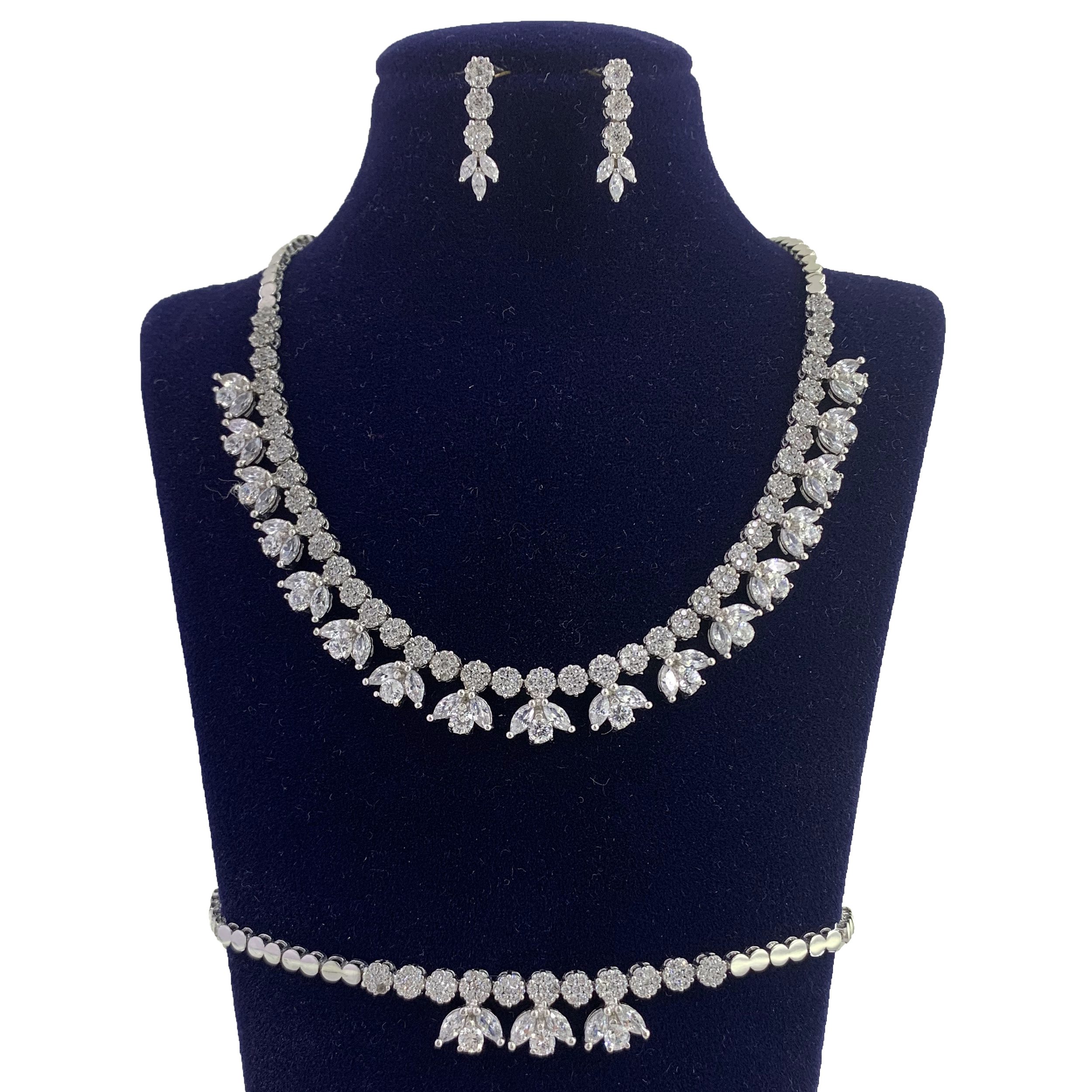 نیم ست نقره زنانه کد ARAZ-611