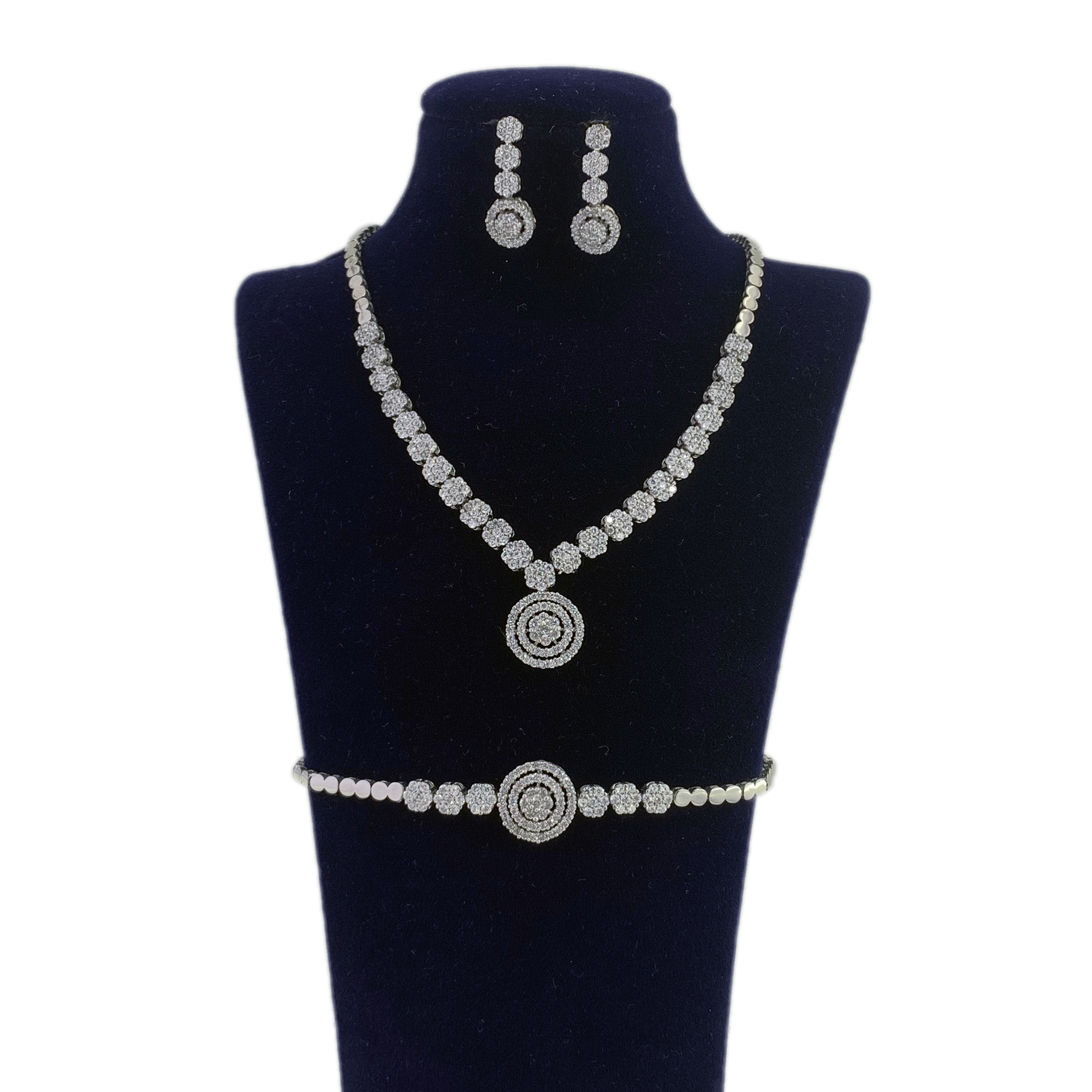 نیم ست نقره زنانه کد ARAZ-411