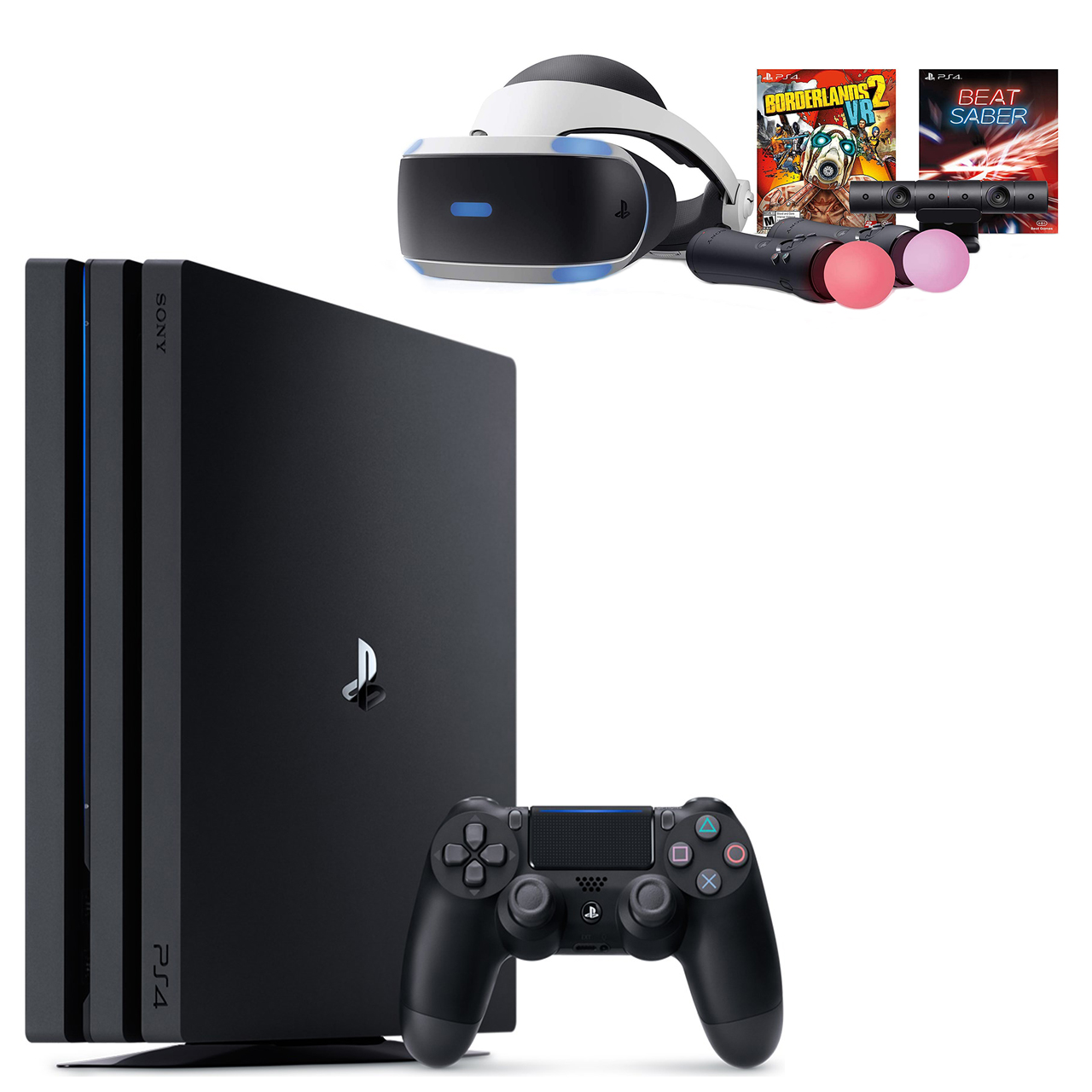 مجموعه کنسول بازی سونی مدل Playstation4Pro ریجن 2 کد CUH-7216B ظرفیت 1 ترابایت