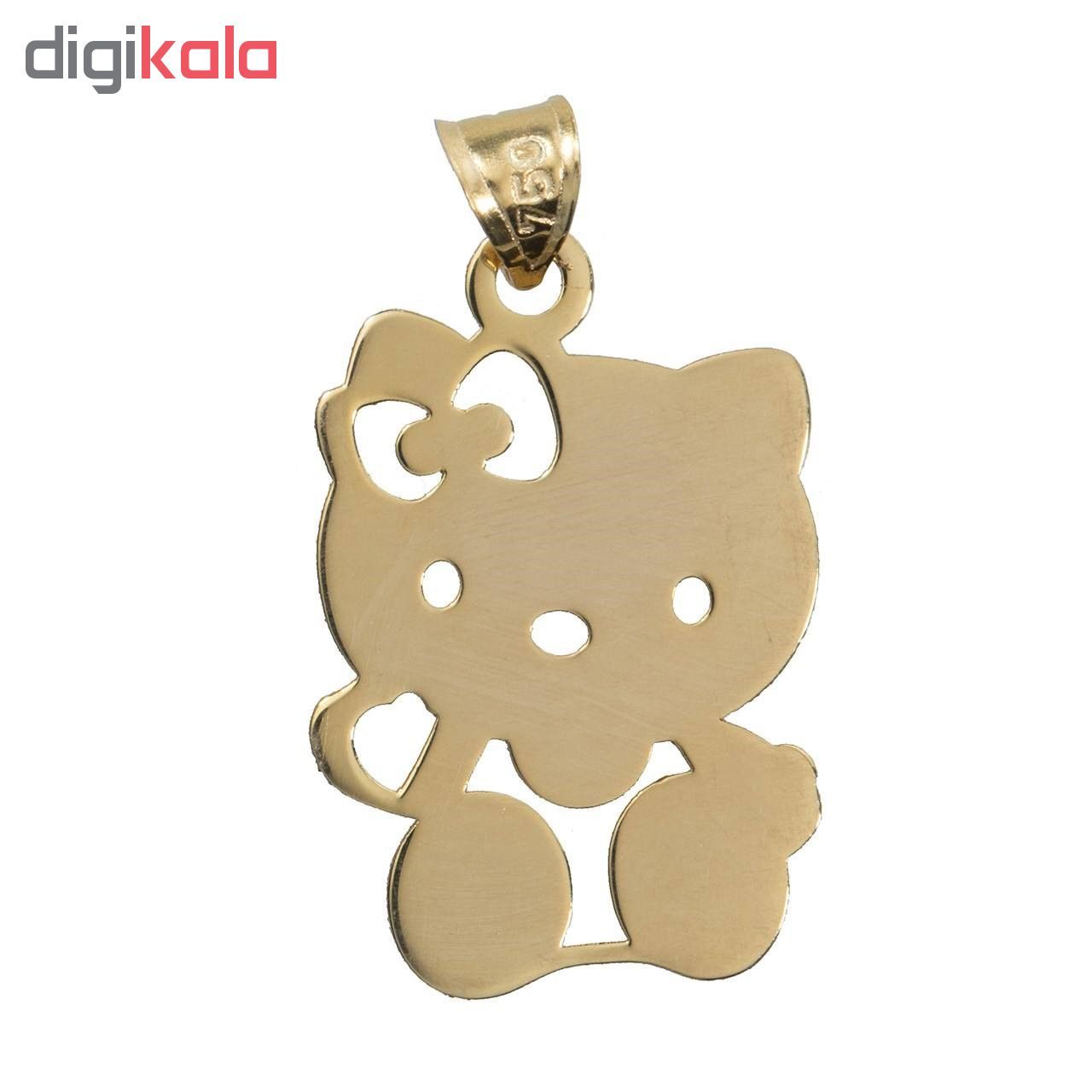 آویز گردنبند طلا 18 عیار زنانه طرح کیتی مدل SG165 -  - 3