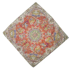 رومیزی ترمه ابریشمی مدل RED1/1CHSUN