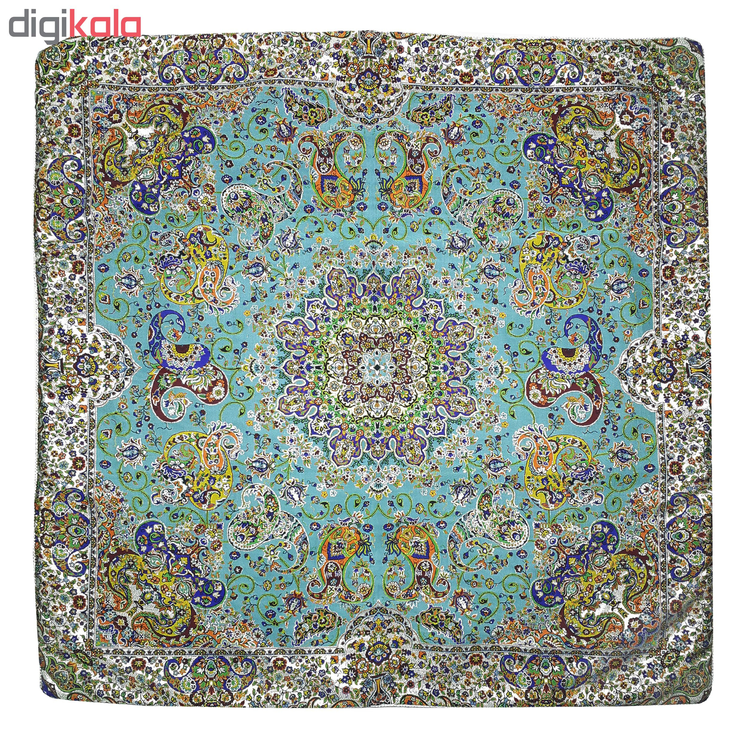 رومیزی ترمه ابریشمی مدل SABZABI1/1CHSUN