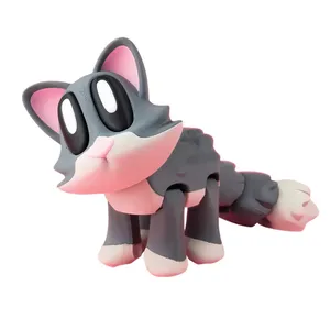 اکشن فیگور مدل مینی گربه مفصلی طول ۸ سانتی متر