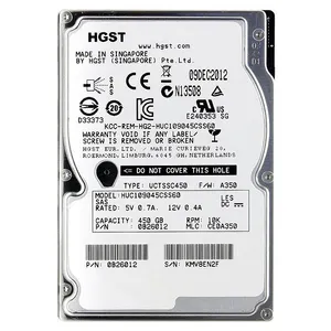 هارددیسک اینترنال اچ جی اس تی مدل HUC109045CSS601 ظرفیت 450 گیگابایت