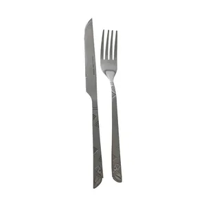 سرویس کارد و چنگال میوه خوری 12 پارچه ویتارا طرح گل مصری مدل s_49
